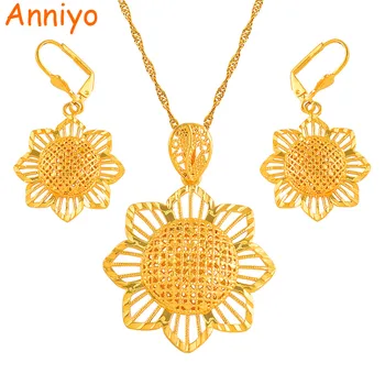 Anniyo Ethiopian Jewelry Set Pendant Thin Chain and Earring Gold Color African Flowers sets for Women/Girls #081406
Anniyo Ethiopian Jewelry Set Pendant Thin Chain and Earring Gold Color African Flowers sets for Women/Girls #081406