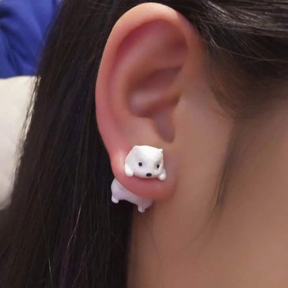 TTPAIAI 30 Polymer Clay Cute White Field Mouse Earrings For Women Girls Fashion Handmade 3d Kawaii Animal Stud Earring Kids Gift
TTPAIAI 30 Polymer Clay Cute White Field Mouse Earrings For Women Girls Fashion Handmade 3d Kawaii Animal Stud Earring Kids Gift