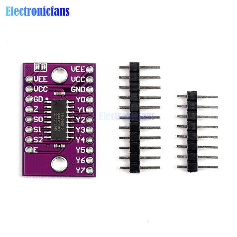 74HC4051 CD4051 8 Channel Digital Analog Control Switch Module Multiplexer Controller VEE VCC GND For Arduino
74HC4051 CD4051 8 Channel Digital Analog Control Switch Module Multiplexer Controller VEE VCC GND For Arduino
