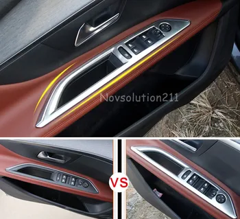 4pcs/set Stainless Steel Car Interior Door Armrest Window Switch Cover Trims For Peugeot 3008 GT 2016 2017 2018 Left Hand Drive
4pcs/set Stainless Steel Car Interior Door Armrest Window Switch Cover Trims For Peugeot 3008 GT 2016 2017 2018 Left Hand Drive