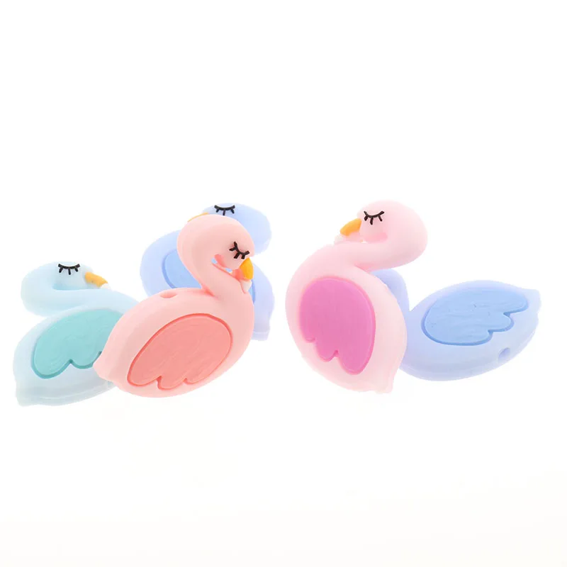 FKISBOX 20PCS Silicone Teething Beads Swan Chewable Baby Teether Necklace Bead Flamingo DIy Pacifier Chain Cuentas Silicona
FKISBOX 20PCS Silicone Teething Beads Swan Chewable Baby Teether Necklace Bead Flamingo DIy Pacifier Chain Cuentas Silicona