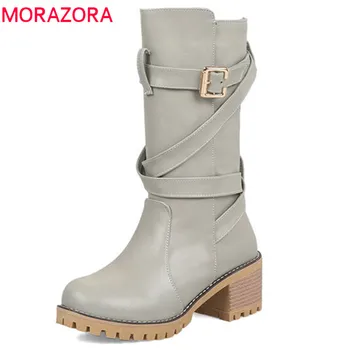 MORAZORA 2020 large size 34-44 ankle boots for women round toe autumn boots buckle fashion platform boots casual shoes woman
MORAZORA 2020 large size 34-44 ankle boots for women round toe autumn boots buckle fashion platform boots casual shoes woman