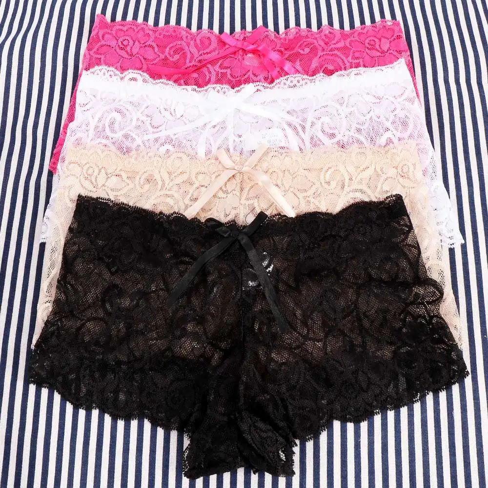1Pc Women Sexy See-through Lace Trunk Lingerie Briefs Underwear Panties Boxers Summer Style Comfort Female Ladies Panties
1Pc Women Sexy See-through Lace Trunk Lingerie Briefs Underwear Panties Boxers Summer Style Comfort Female Ladies Panties
