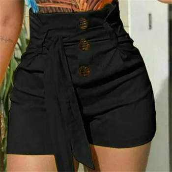 Women Summer Shorts Stylish Loose Ladies Straight Shorts Belt Beach High Waist Short High Waist With Blet New 2019
Women Summer Shorts Stylish Loose Ladies Straight Shorts Belt Beach High Waist Short High Waist With Blet New 2019