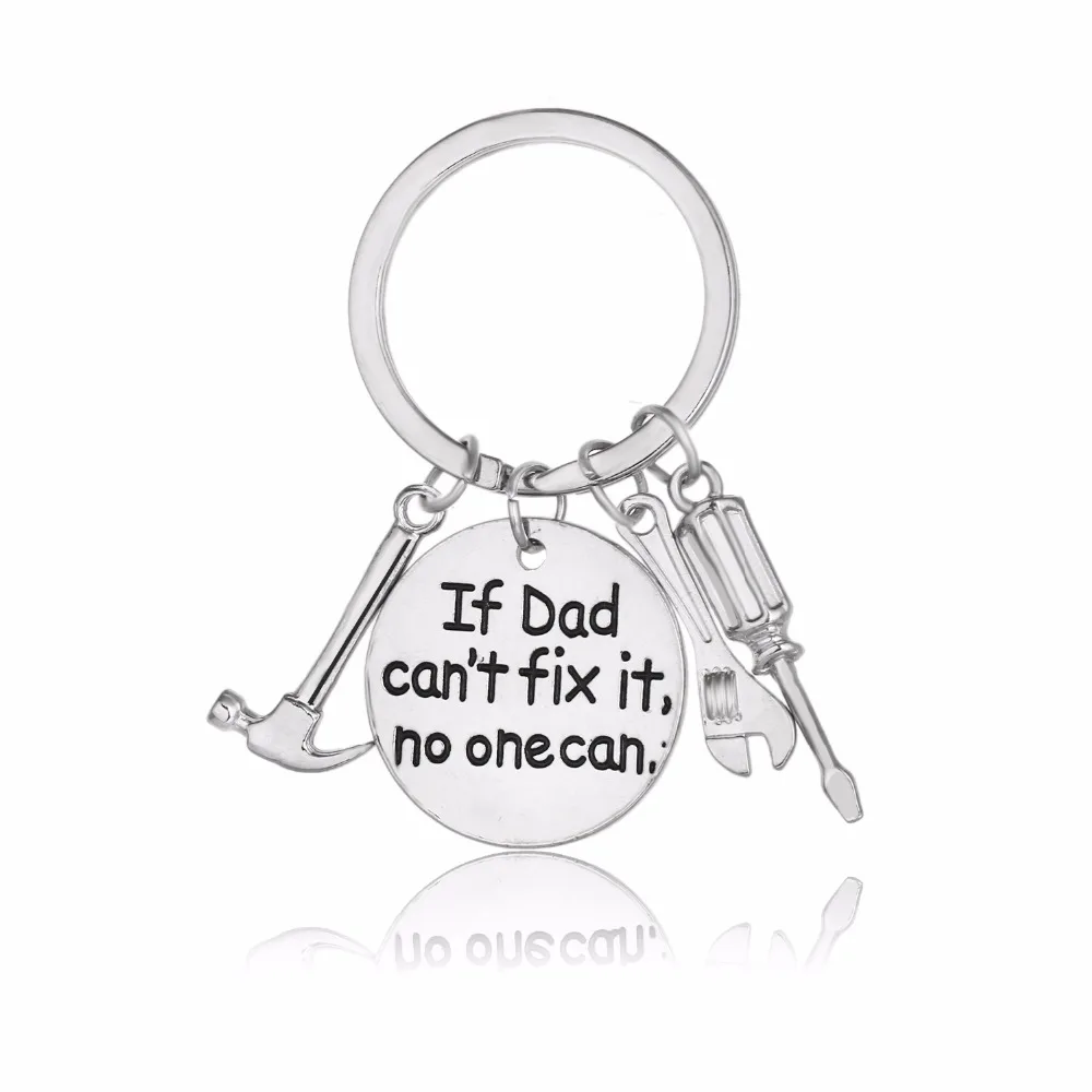 Bespmosp 12PC/Lot New Keychain Keyring"If Dad Cant't Fix It,No One Can"Hammer Wrench Screwdriver Pendant Father Family Jewelry
Bespmosp 12PC/Lot New Keychain Keyring"If Dad Cant't Fix It,No One Can"Hammer Wrench Screwdriver Pendant Father Family Jewelry