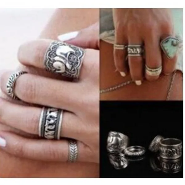 r311 2018 hot sale Vintage Punk ring carved antique gold elephant Totem lucky Elephant rings women jewelry 4 pcs/set
r311 2018 hot sale Vintage Punk ring carved antique gold elephant Totem lucky Elephant rings women jewelry 4 pcs/set