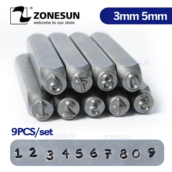 ZONESUN 9PCS Carbon Steel Jewelry Stamp Number Set Steel Stamps Punch Die Metal Mark Stamping Tools For Bracelet Necklace Ring
ZONESUN 9PCS Carbon Steel Jewelry Stamp Number Set Steel Stamps Punch Die Metal Mark Stamping Tools For Bracelet Necklace Ring