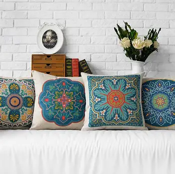 Vintage Blue Floral Cushion Covers Linen Cotton Flower Decorative Throw Pillows Cover Sofa decorative throw pillows
Vintage Blue Floral Cushion Covers Linen Cotton Flower Decorative Throw Pillows Cover Sofa decorative throw pillows