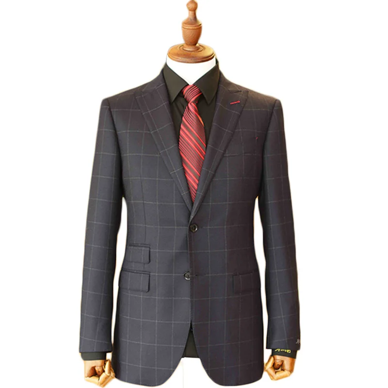 Men's Wardrobe Essentials Slim Fit Windowpane Suit Tailor Made Navy Blue Windowpane Check Suits For Men Elegant Business Suit
Men's Wardrobe Essentials Slim Fit Windowpane Suit Tailor Made Navy Blue Windowpane Check Suits For Men Elegant Business Suit