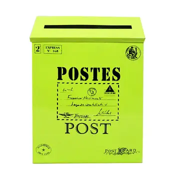 Retro Pastoral Mailbox Metal Wall-mount Box Postbox Bucket Newspaper Boxes Mail Box Metal Letter Post Mailbox Wall Decoration
Retro Pastoral Mailbox Metal Wall-mount Box Postbox Bucket Newspaper Boxes Mail Box Metal Letter Post Mailbox Wall Decoration
