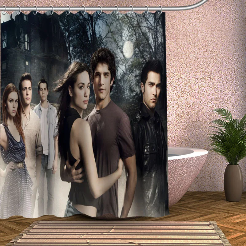 Teen Wolf Shower Curtain Eco-friendly Modern Fabric polyester Custom Bath Curtains Home Decor | Дом и сад