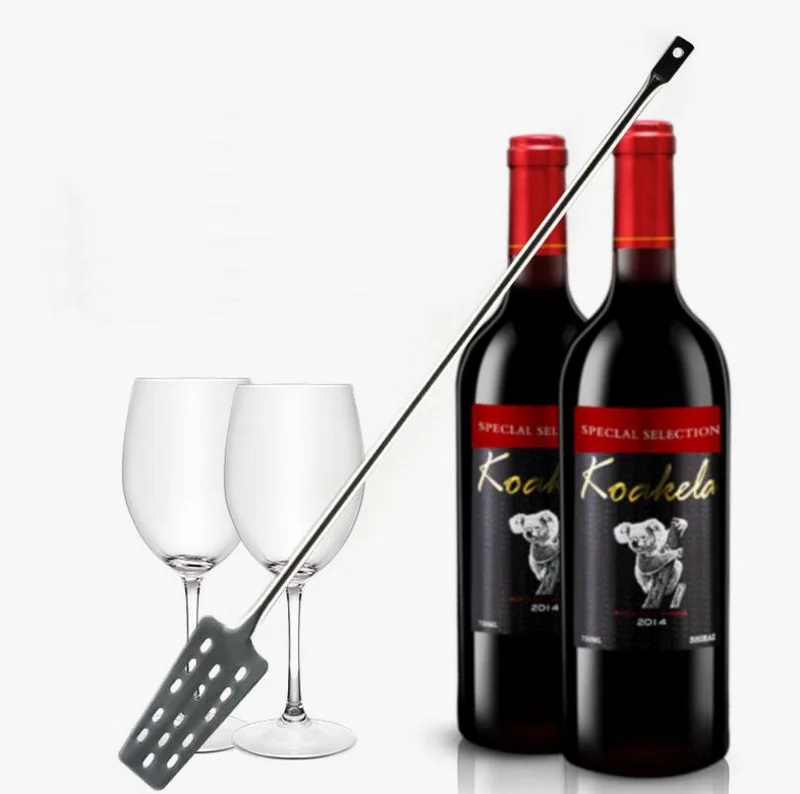 

304 stainless steel bar bartending tool red wine stir bar long mixer Muddlers Caipirinha Pestles Bar spoons 62cm