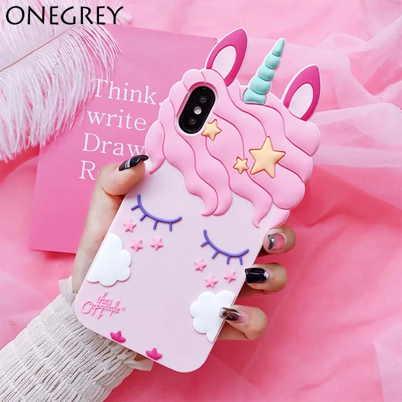 3D Cartoon Pink Unicorn Soft TPU Silicone Case For iPhone X 5 5s se 6 6s 7 8 plus Cover Coque Etui For iphone6 iphone7plus Mujer
3D Cartoon Pink Unicorn Soft TPU Silicone Case For iPhone X 5 5s se 6 6s 7 8 plus Cover Coque Etui For iphone6 iphone7plus Mujer