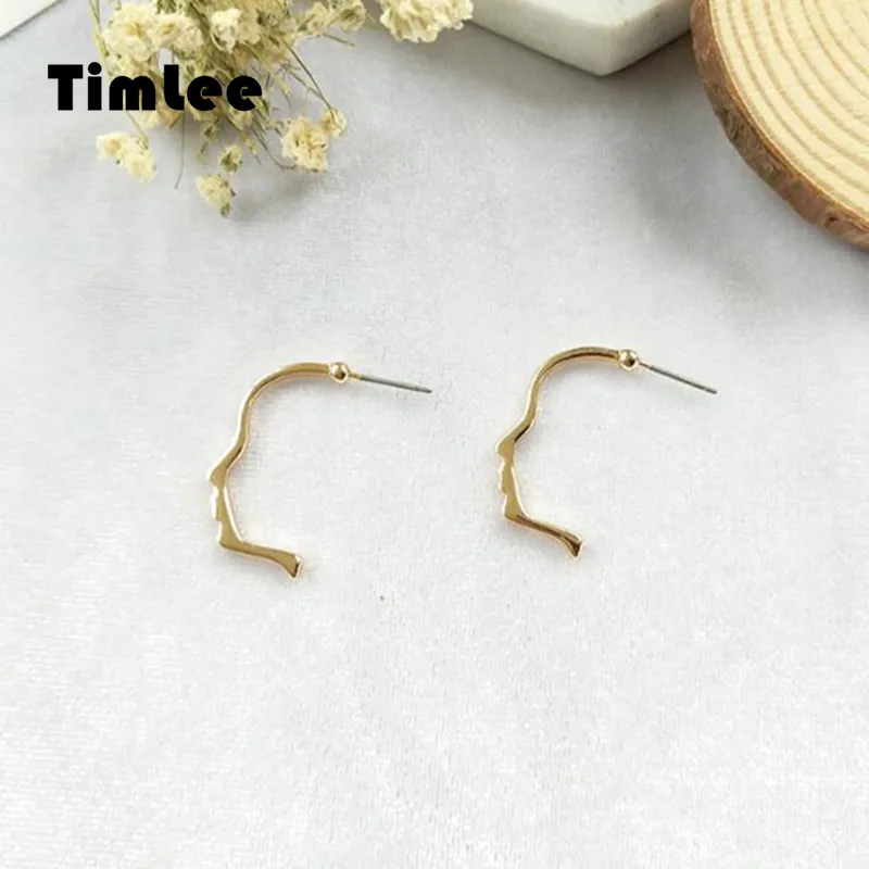 Timlee E107 Simple Temperament Personality Face Contour Drop Earrings Art Profile Abstraction Earrings Fashion wholesale
Timlee E107 Simple Temperament Personality Face Contour Drop Earrings Art Profile Abstraction Earrings Fashion wholesale