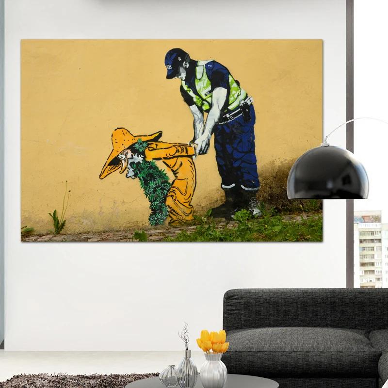 Modern Graffiti Decoration Wall Art Picture Canvas Painting Police And Criminal Art print for living room home decor unframed
Modern Graffiti Decoration Wall Art Picture Canvas Painting Police And Criminal Art print for living room home decor unframed