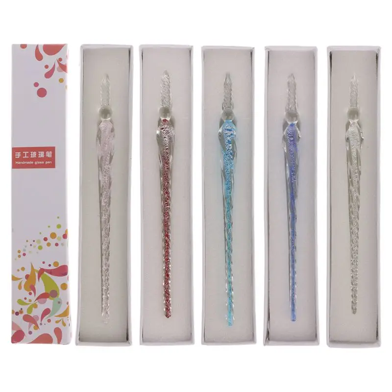 1Pc Vintage Handmade Glass Dip Signature Ink Fountain Pen Writing Tool Offices School Stationery With Gift Box New Pen
1Pc Vintage Handmade Glass Dip Signature Ink Fountain Pen Writing Tool Offices School Stationery With Gift Box New Pen