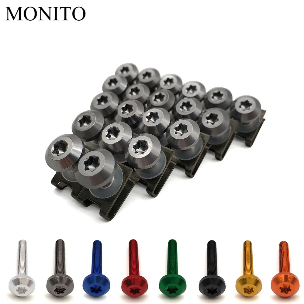 20pcs M6 Motorcycle Fairing Bolts Nuts Kit Body Fastener Clips Screws For DUCATI Monster M600 M620 M750 M900 Scrambler 1100 1200
20pcs M6 Motorcycle Fairing Bolts Nuts Kit Body Fastener Clips Screws For DUCATI Monster M600 M620 M750 M900 Scrambler 1100 1200