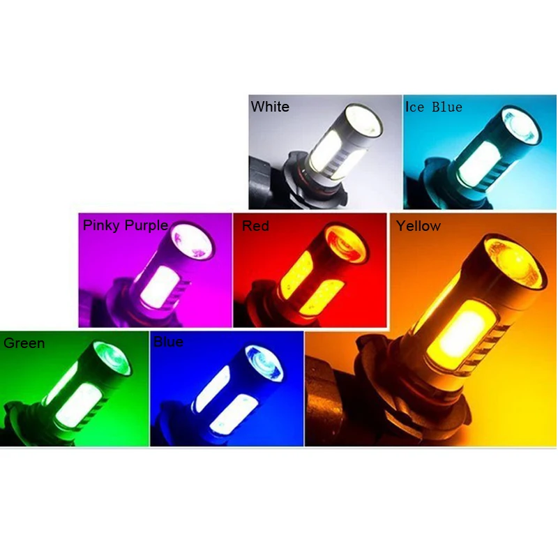 SKYJOYCE white yellow parking H7 led headlights auto fog lamps bulbs car driving led kits Accessories H11 H16 H4 H1 H3 H8 LED (4)