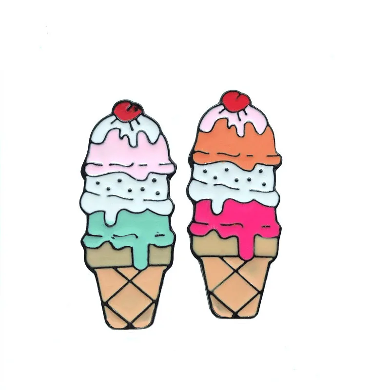 Cartoon Enamel pin three-layer cone ice cream fashion fun badge girl bag jewelry brooch for Women
Cartoon Enamel pin three-layer cone ice cream fashion fun badge girl bag jewelry brooch for Women