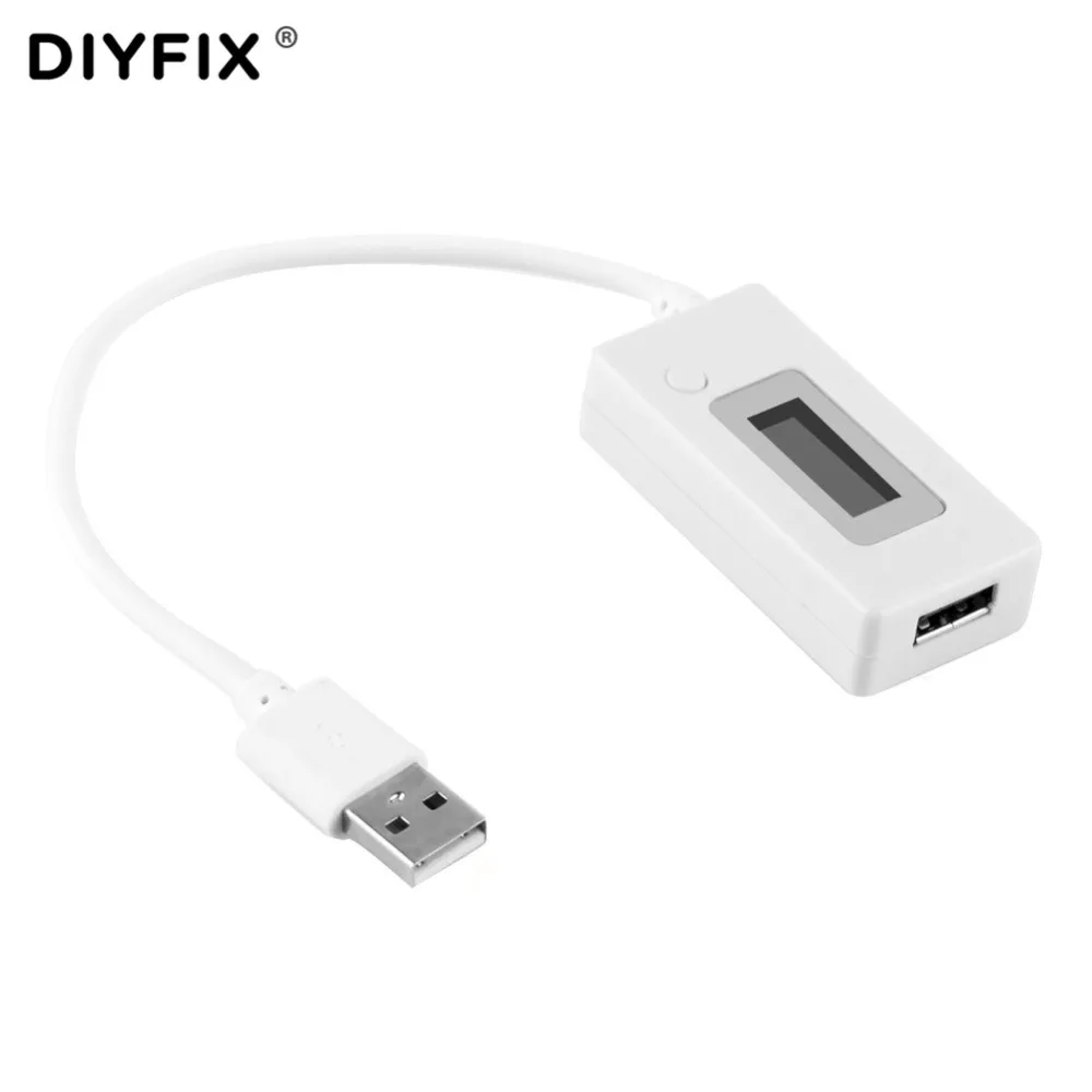 Фото Портативный мини-тестер DIYFIX для телефона USB ЖК-экран измеритель напряжения и тока