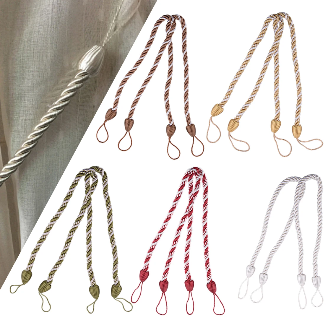 LETAOSK Modern Simple Braided Rope Satin Cord Curtin Tie Back Tiebacks for Curtain Hold Window Drape door hanger wall hanger
LETAOSK Modern Simple Braided Rope Satin Cord Curtin Tie Back Tiebacks for Curtain Hold Window Drape door hanger wall hanger