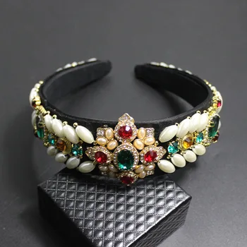 New Leaves Bee Beetle Full Rhinestone Walk Hairband Vintage Palace Bride Hair Accessories Fashion Baroque Leaf Headband 781 
New Leaves Bee Beetle Full Rhinestone Walk Hairband Vintage Palace Bride Hair Accessories Fashion Baroque Leaf Headband 781