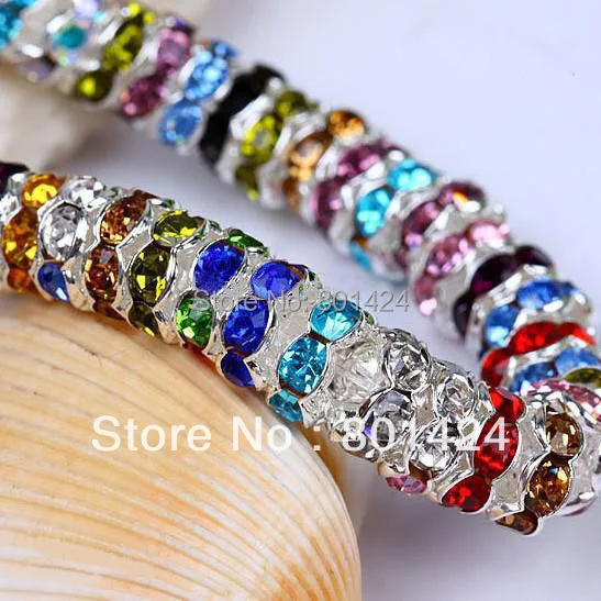 100pieces/lot 58-247 6mm&8mm silver plated rhinestone wave rondelles spacer DIY beads mixed colours making for jewelry
100pieces/lot 58-247 6mm&8mm silver plated rhinestone wave rondelles spacer DIY beads mixed colours making for jewelry