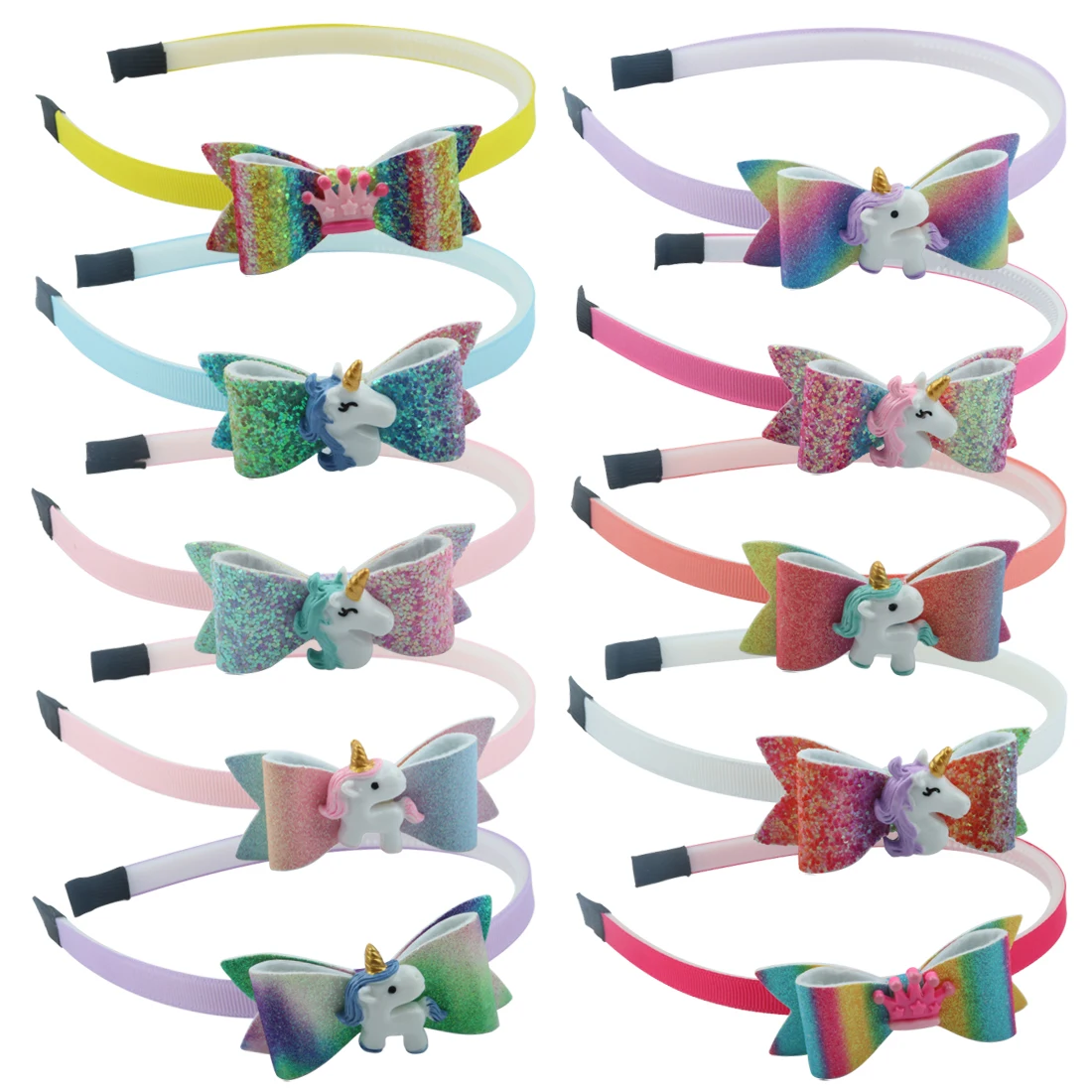 1 PC Girls Hair Bow Hairband Unicorn Headband Glitter Hairbow 3 Inch Bows Headhoop Shinning Crown Children Spring Headwear
1 PC Girls Hair Bow Hairband Unicorn Headband Glitter Hairbow 3 Inch Bows Headhoop Shinning Crown Children Spring Headwear