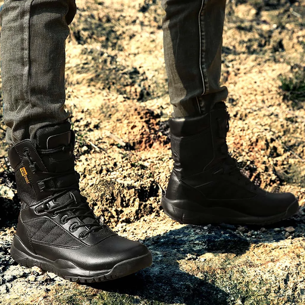 Men Tactical Boots Army Boots Men's Military Desert Waterproof Work Safety Shoes Climbing Sport Shoes Ankle Men Outdoor Boots #D 
Men Tactical Boots Army Boots Men's Military Desert Waterproof Work Safety Shoes Climbing Sport Shoes Ankle Men Outdoor Boots #D