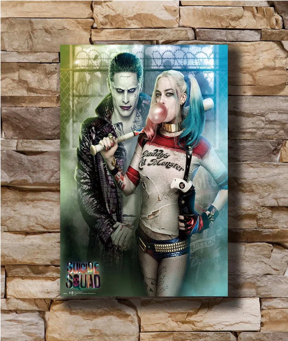 Joker Suicide Squad DC Superheroes Movie Canvas Poster Art Prints 8x12 24x36inch