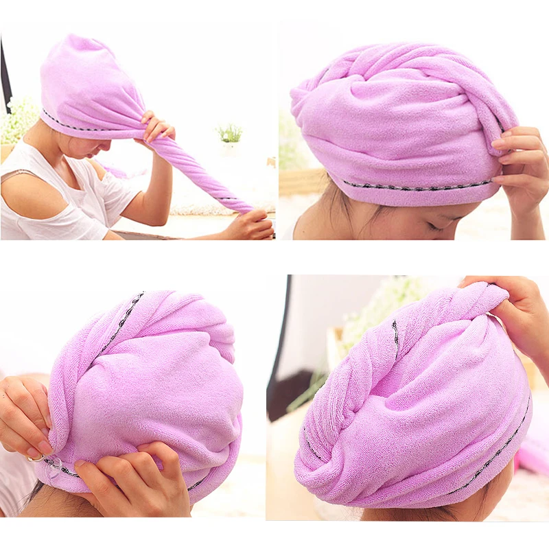 New Microfibre After Shower Hair Drying Wrap Womens Girls Lady's Towel Quick Dry Hair Hat Cap Turban Head Wrap Bathing Tools U3
New Microfibre After Shower Hair Drying Wrap Womens Girls Lady's Towel Quick Dry Hair Hat Cap Turban Head Wrap Bathing Tools U3