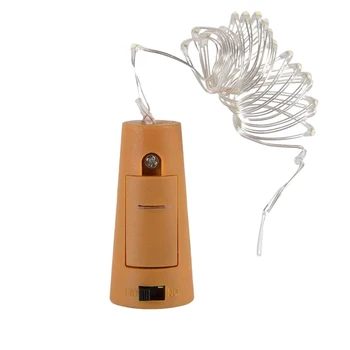 20 LED Bottle Cork String Lights Wine Bottle Fairy Mini Copper Wire, Battery Operated Starry lights for DIY Christmas Wedding Pa
20 LED Bottle Cork String Lights Wine Bottle Fairy Mini Copper Wire, Battery Operated Starry lights for DIY Christmas Wedding Pa