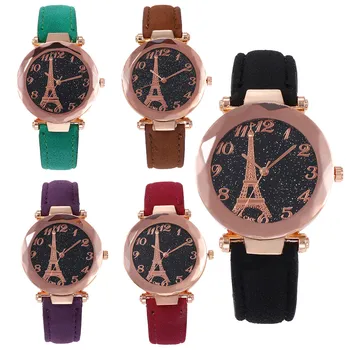 Women Wrist Watch Quartz Analog Eiffel Tower Casual Leather Band Numbers Watches Female Clock Lady's Fashion Gift Dropship F913
Women Wrist Watch Quartz Analog Eiffel Tower Casual Leather Band Numbers Watches Female Clock Lady's Fashion Gift Dropship F913