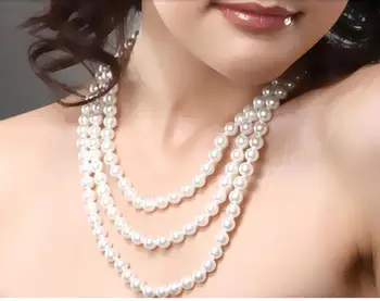 gorgeous 8-9mm south sea round white pearl necklace 48inch 14k/20
gorgeous 8-9mm south sea round white pearl necklace 48inch 14k/20