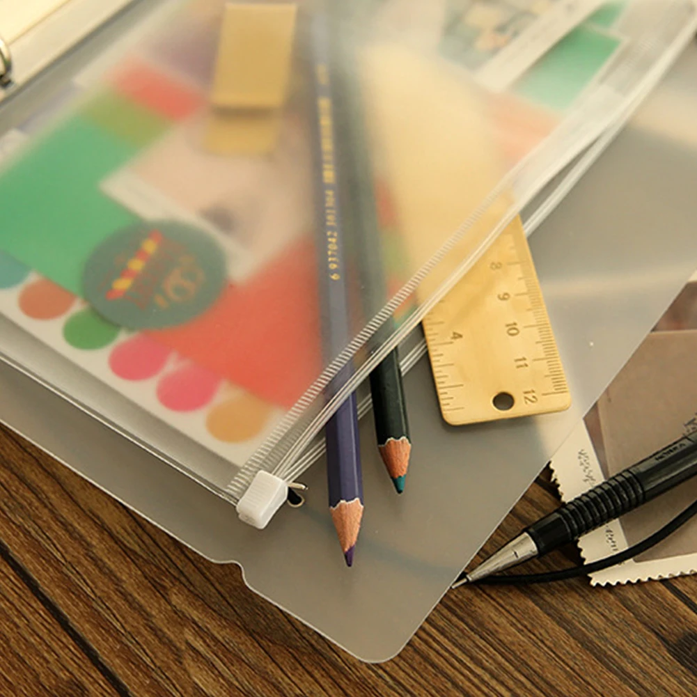 Self Sealing Bag, Standard 6 Holes Transparent PVC Loose-Leaf Pouch with Self-Styled Zipper Filing Product(A6)
Self Sealing Bag, Standard 6 Holes Transparent PVC Loose-Leaf Pouch with Self-Styled Zipper Filing Product(A6)