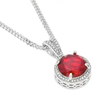 Ice out hip hop men's zircon necklace round mini blue black ruby necklace pendant gift
Ice out hip hop men's zircon necklace round mini blue black ruby necklace pendant gift