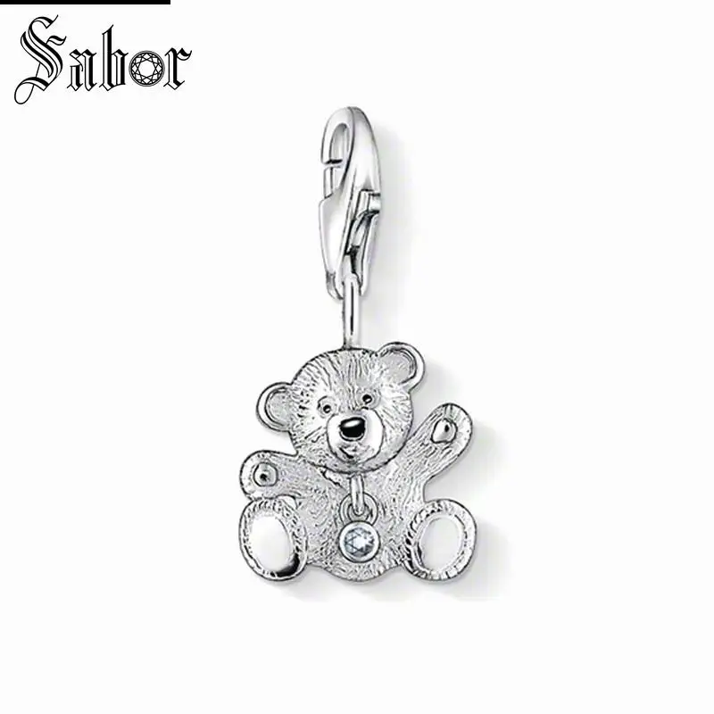 thomas Small Bear Charm Pendant,2019 Jewelry For Women Girls,womens Cute Gift 925 Sterling Silver Fit Bracelet charms
thomas Small Bear Charm Pendant,2019 Jewelry For Women Girls,womens Cute Gift 925 Sterling Silver Fit Bracelet charms