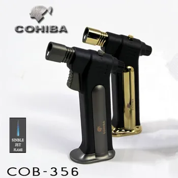 COHIBA cigar lighter inflatable windproof single jet flam torch Gas lighter titanium metal welding Cigarette Lighters COB356
COHIBA cigar lighter inflatable windproof single jet flam torch Gas lighter titanium metal welding Cigarette Lighters COB356