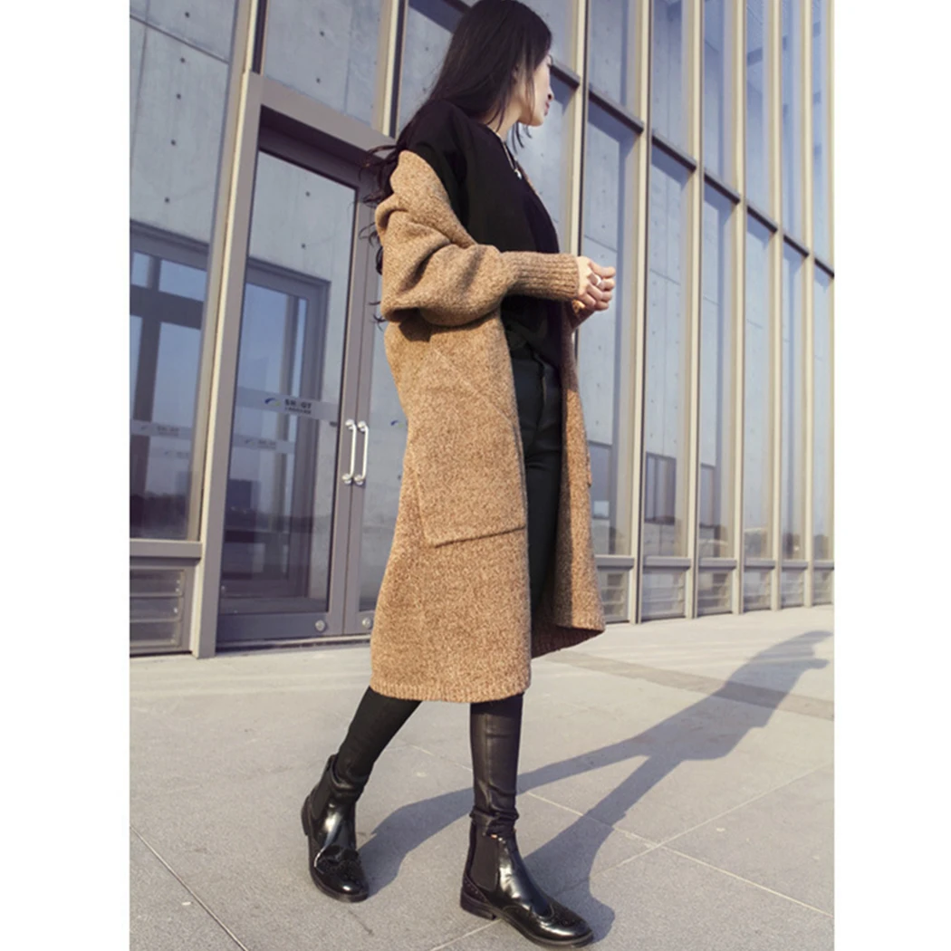 Vintage Cashmere Knitted Sweaters Women Long Cardigans Autumn Spring Long Sleeve Pocket Sweater Coat Female Cardigan Overcoat
Vintage Cashmere Knitted Sweaters Women Long Cardigans Autumn Spring Long Sleeve Pocket Sweater Coat Female Cardigan Overcoat