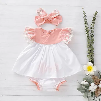 Kids Baby Girl summer clothes Sets Lace Dress Tops +Bow PP Shorts + Headband birthday Outfits For Newborn infant girl clothing
Kids Baby Girl summer clothes Sets Lace Dress Tops +Bow PP Shorts + Headband birthday Outfits For Newborn infant girl clothing