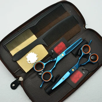 5.5' Stainless Steel Hair Scsissors Set with Combs & Bag Sea Blue Shears Cutting & Thinning Hairdresser's Scissors Tesoura U1088
5.5' Stainless Steel Hair Scsissors Set with Combs & Bag Sea Blue Shears Cutting & Thinning Hairdresser's Scissors Tesoura U1088