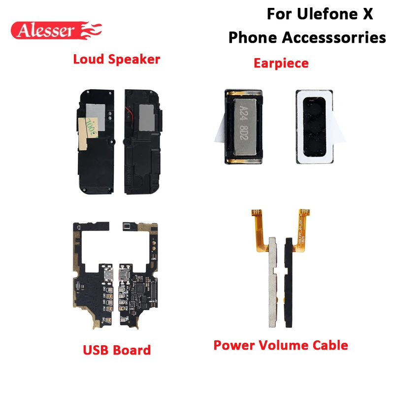 Alesser For Ulefone X USB Plug Charge Board Loud Speaker Assembly For Ulefone X Power Volume Cable Earpiece Phone Accessories
Alesser For Ulefone X USB Plug Charge Board Loud Speaker Assembly For Ulefone X Power Volume Cable Earpiece Phone Accessories