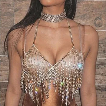 Fashion Night Out Crystal Bralette Women Chains Necklaces Jewelry Bikini Tassel Beach Harness Slave Necklace #241363
Fashion Night Out Crystal Bralette Women Chains Necklaces Jewelry Bikini Tassel Beach Harness Slave Necklace #241363