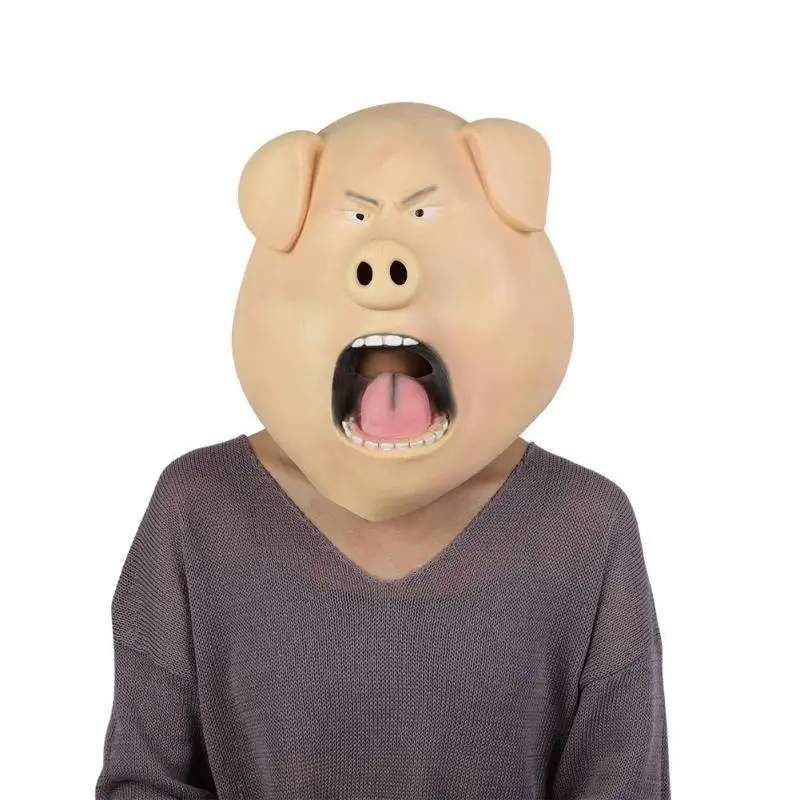 Full Face Covered Cartoon Animal Pig Head Masks Novelty Halloween Latex Mask Costume Masquerade Theme Party Event Supplies Favor
Full Face Covered Cartoon Animal Pig Head Masks Novelty Halloween Latex Mask Costume Masquerade Theme Party Event Supplies Favor