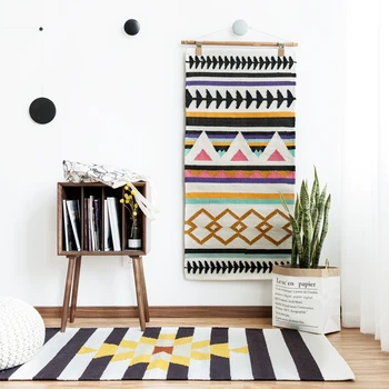 Nordic minimalist geometric pattern cotton carpet for living room kitchen rug floating window bedroom bedside small floor mat
Nordic minimalist geometric pattern cotton carpet for living room kitchen rug floating window bedroom bedside small floor mat