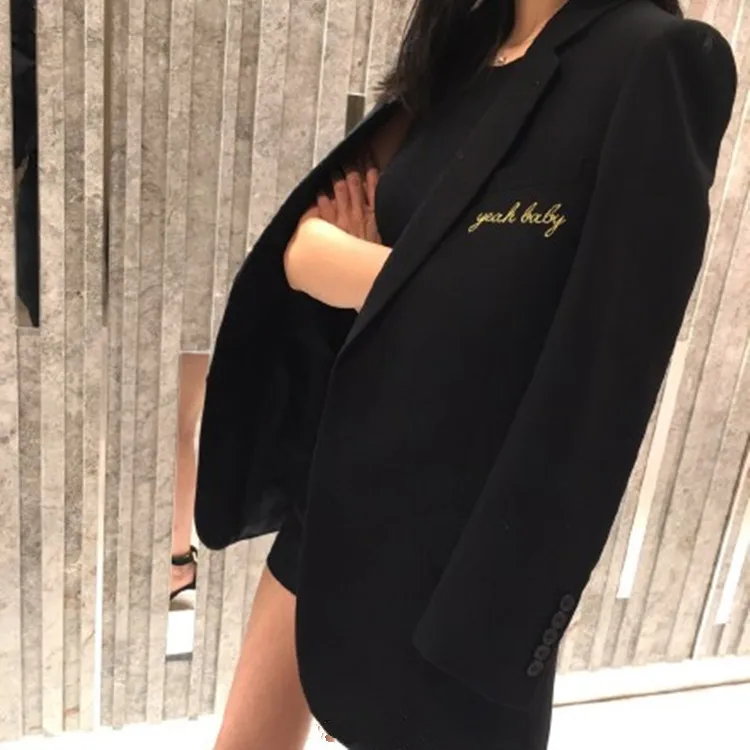 Blazers Women Spring Autumn Fashion Single Breasted Medium Long Solid for Ladies Clothing
Blazers Women Spring Autumn Fashion Single Breasted Medium Long Solid for Ladies Clothing