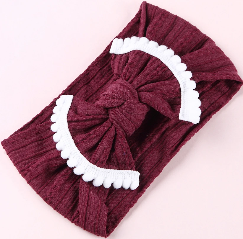 15PC/lot 27color U pick Pompom Trim Nylon Turban Headband Newborn Knot Bow Headband,Nylon Bow Headwraps Girls Hair Accessories
15PC/lot 27color U pick Pompom Trim Nylon Turban Headband Newborn Knot Bow Headband,Nylon Bow Headwraps Girls Hair Accessories