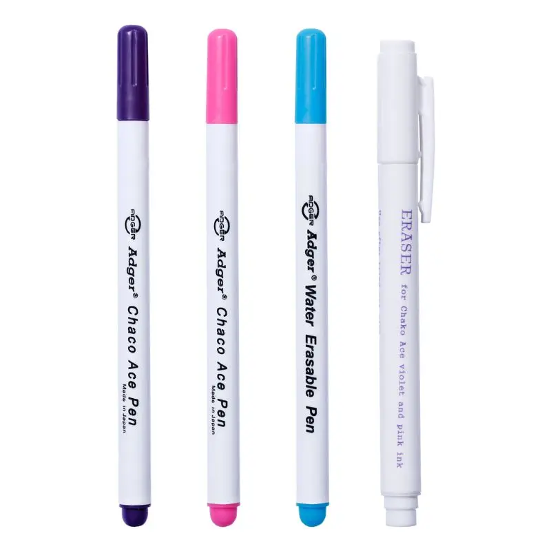 4pcs/set Water Soluble Erasable Pen Marker Clean Pen For Patchwork Cross Stitch Fabric Craft Auto-Vanishing Ink DIY
4pcs/set Water Soluble Erasable Pen Marker Clean Pen For Patchwork Cross Stitch Fabric Craft Auto-Vanishing Ink DIY