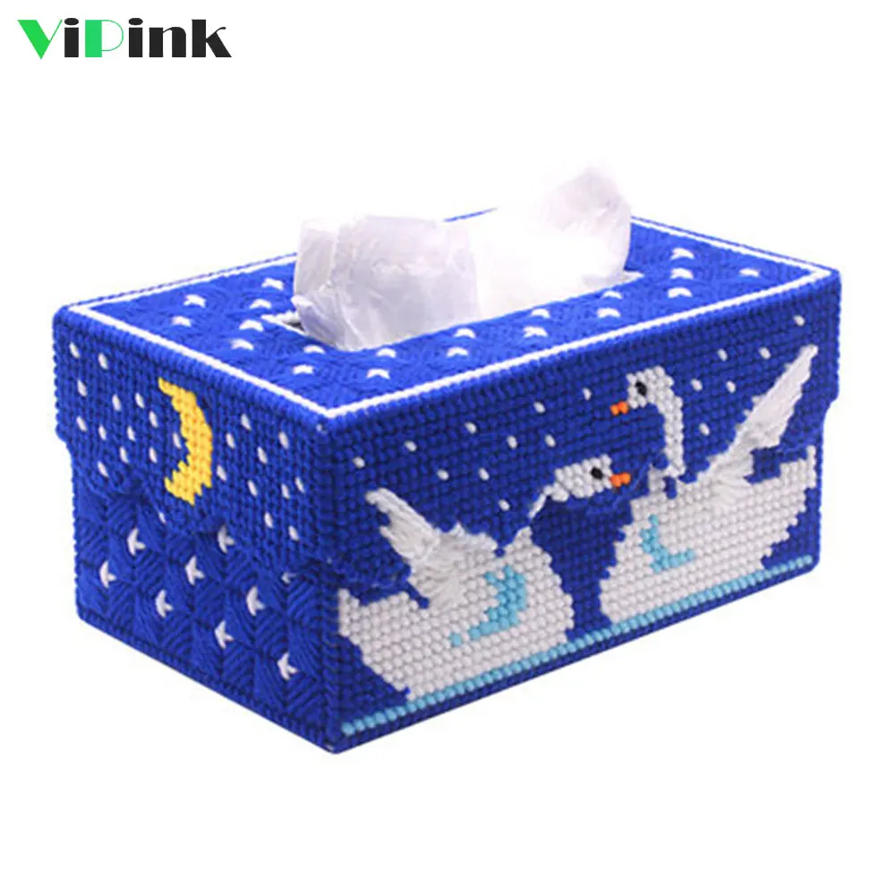Modern Cross Stitch Seat Type Tissue Box DIY Removable Tissue Storage Case White Swan 3D Embroidery Wool Tissue Boxes DIY Gift
Modern Cross Stitch Seat Type Tissue Box DIY Removable Tissue Storage Case White Swan 3D Embroidery Wool Tissue Boxes DIY Gift