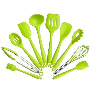 Silicone Kitchen Set 10 Pieces of Non-stick Cooking Pot Spatula Spatula Spoon Non-Stick Baking Tool Cooking Tool Sets
Silicone Kitchen Set 10 Pieces of Non-stick Cooking Pot Spatula Spatula Spoon Non-Stick Baking Tool Cooking Tool Sets